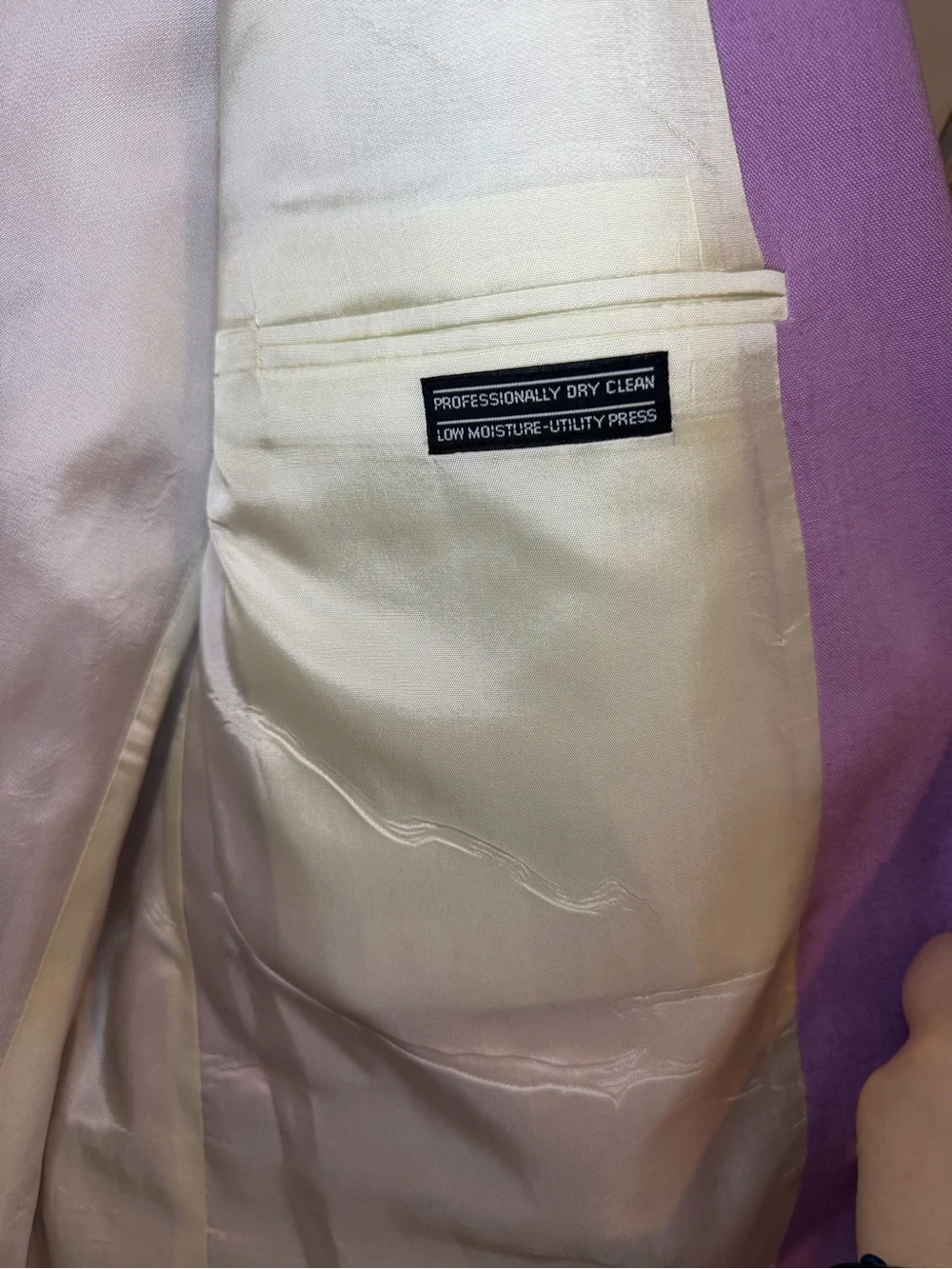 Linen Lites Size 48 Light Purple 2-Button Sport Coat Blazer Men’s Lightweight